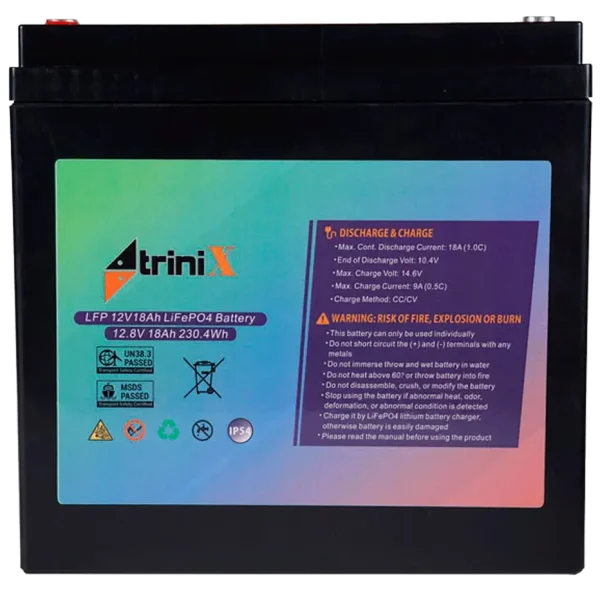 Акумуляторна батарея TRINIX LFP 12V18Ah LiFePo4