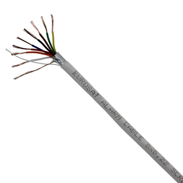 Кабель сигнальний екранований EUROSAT Alarm 8*0,22 CCA