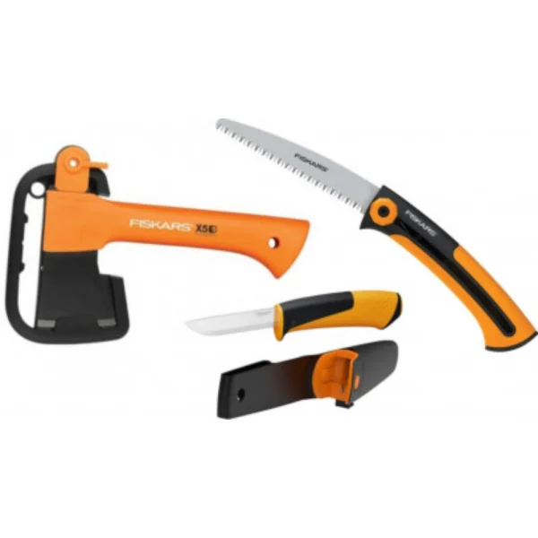 Подарунковий набір (сокира + ніж + пила) Fiskars XXS X5 1015617 1057912