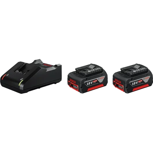 Зарядний пристрій + 2 акумулятора Bosch GAL 18V-40 + GBA 18 В 4.0 Ah (1600A019S0)