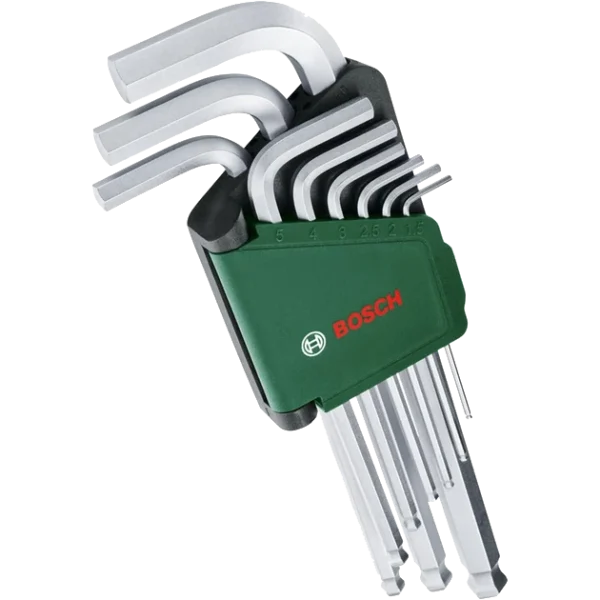 Набір шестигранних ключів Bosch (1600A02BX9) 9 шт 1.5-10 мм