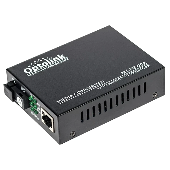 Медіаконвертор Optolink-1M-FE-20A 1310Tx 20km