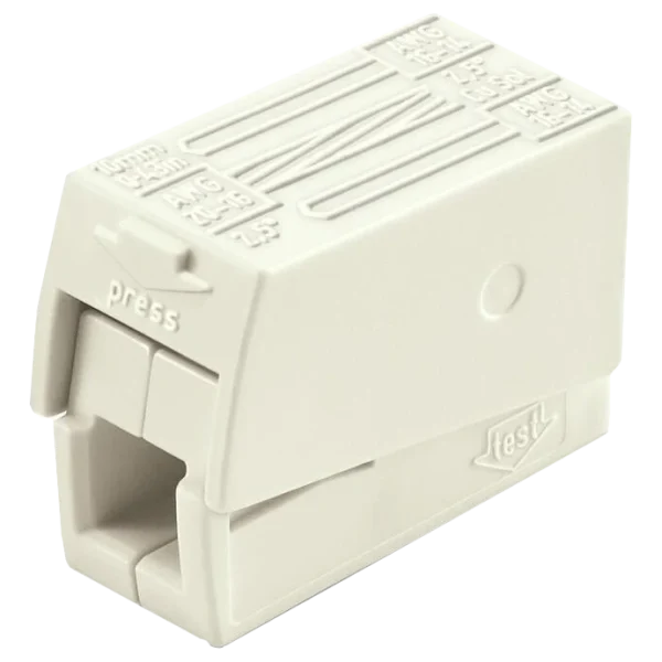 Клема WAGO 224-112 д/подключение осветительных приборов 1,0-2,5мм2 (без пасты)