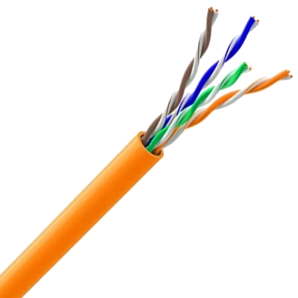 Кабель вита пара ЗЗКМ (UTP мідь безгалогенний LSZH) Cat. 5e U/UTP LSZH 4х2х24 AWG (7091010) бухта 305м