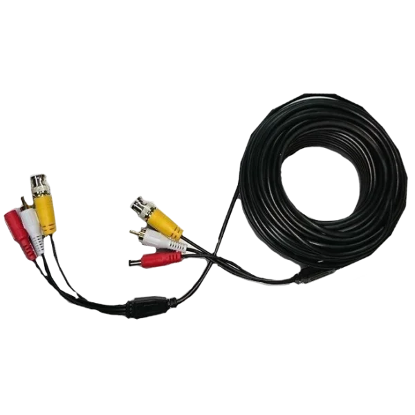 Патчкорд комбінований коаксіальний + живлення + звук 20м BNC + DC + AV