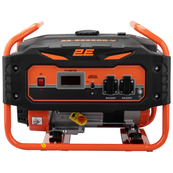 Генератор бензиновий 220В (1 фаза) 2/2.2кВт ручний старт 2E 2E-BS2500-V