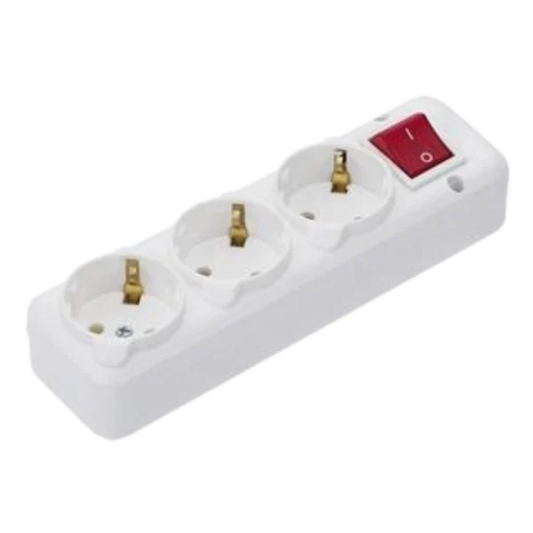 Колодка NA-UEA 3-гнізда з кнопкою