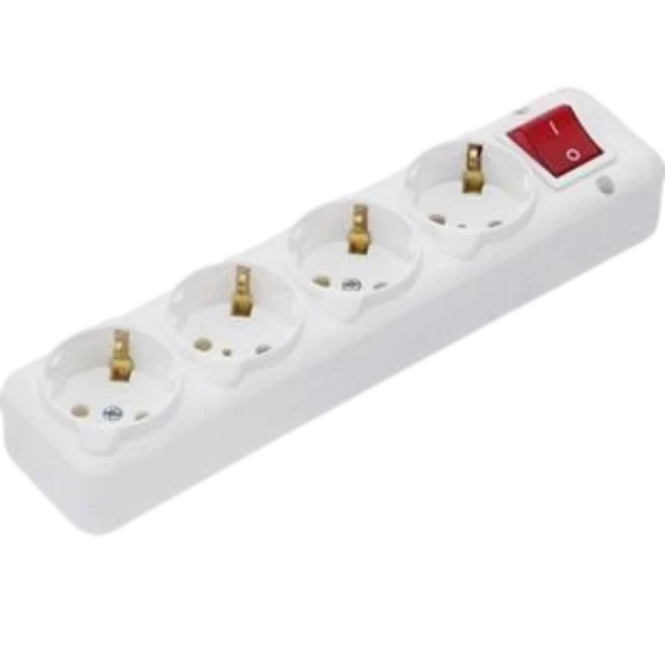 Колодка NA-UEA 4-гнізда з кнопкою