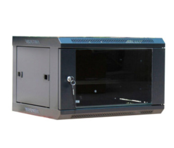 Шафа, акрилове скло, чорний 6U, 530х400х300 мм