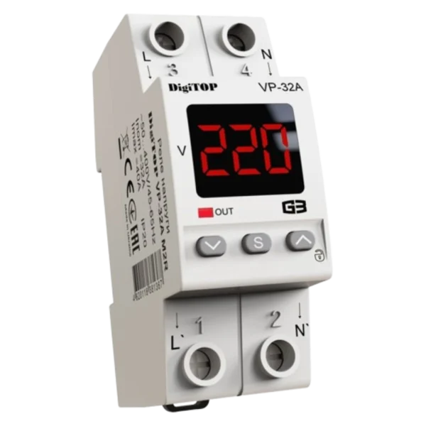 Реле напруги DigiTop VP-32A M2R