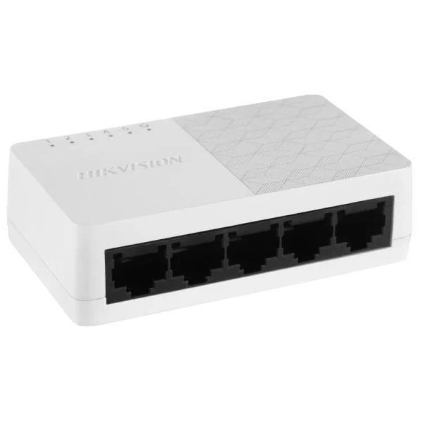 Комутатор 5 портів некерований Hikvision DS-3E0105D-O