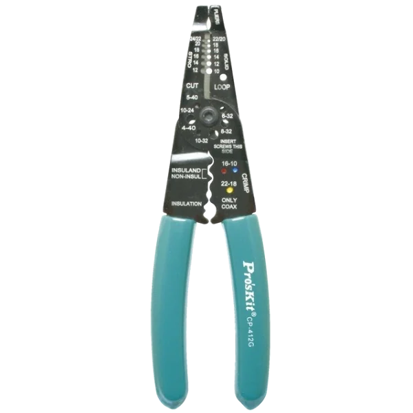 Кліщі для обжиму і зачистки Pro'sKit CP-412G