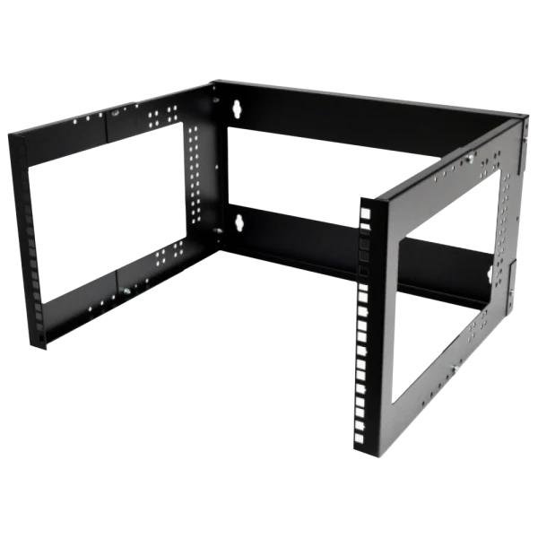 настінний , глиб. 280 - 480мм, чорний Кронштейн 19" 6U