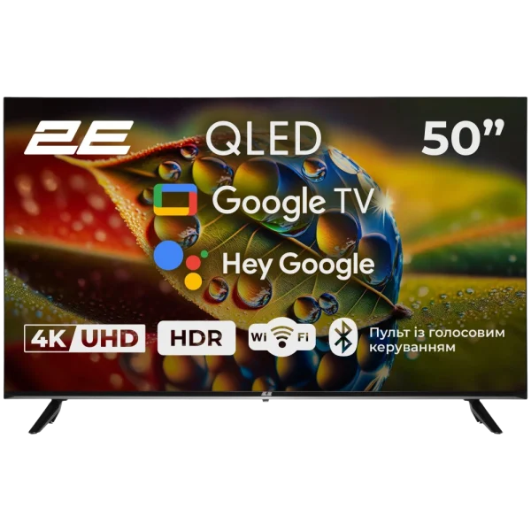 Телевізор 2E 50A77Q 50" дюймов 3840x2160 QLED Google TV