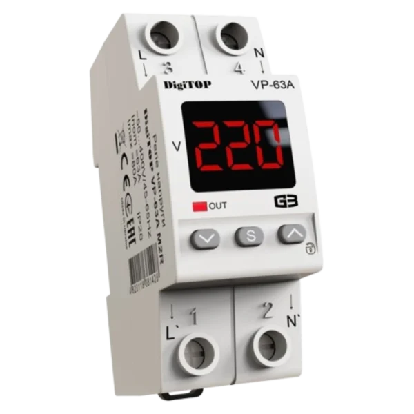 Реле напруги DigiTOP VP-63A M2R