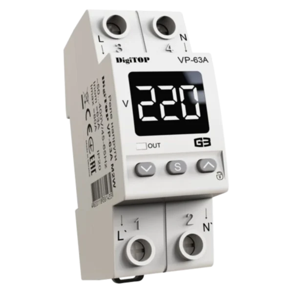 Реле напруги DigiTOP VP-63A M2W