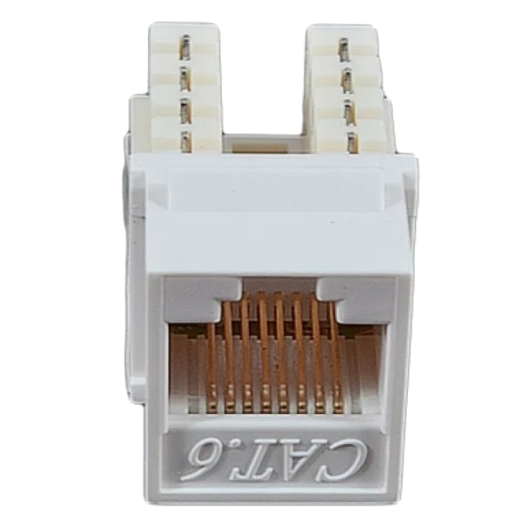 Модуль KeyStone RJ45 UTP, кат. 6, 110, Slim, W - 16.6 мм, білий EPNew 6KTVM-U0WH