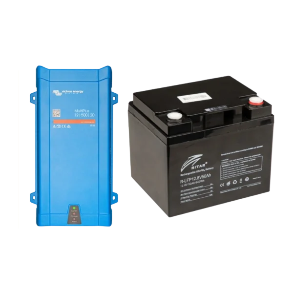 Система безперебійного живлення 640Вт●год Victron Energy + Ritar 430 Вт