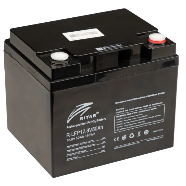 Акумуляторна батарея з bluetooth Ritar R-LFP12.8V50AH