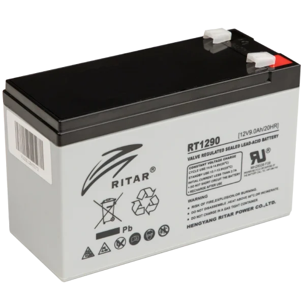 Акумуляторна батарея Ritar RT1290 12V 9Ah grey