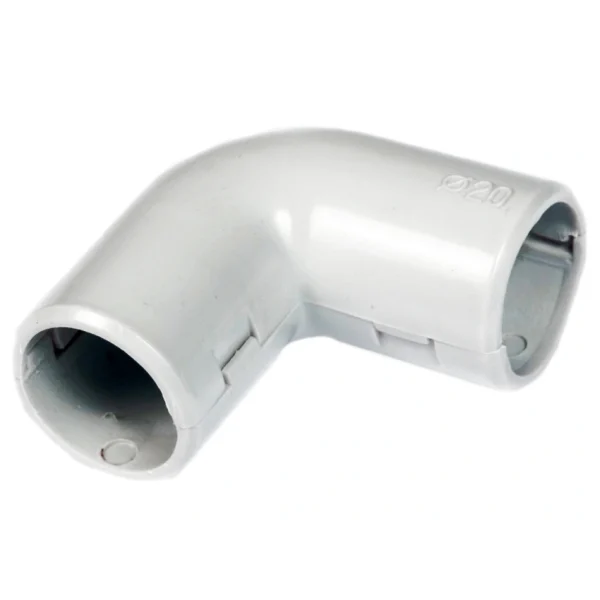 гладка коліно розбірне 90°, IP40 Ø20 Труба (36-20002-020)