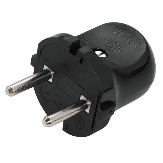 чорна без заземлення Viko Вилка (90305410)