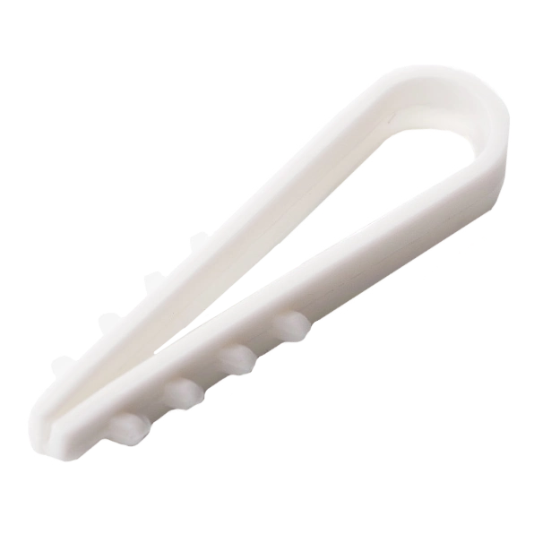 Дюбель-ялинка 6 мм під круглий кабель білий (пач. 100 шт.) APRO FT-6