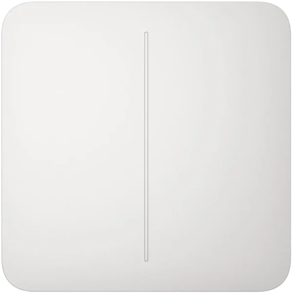 Кнопка двоклавішного вимикача Ajax SoloButton (2-gang) [55] white