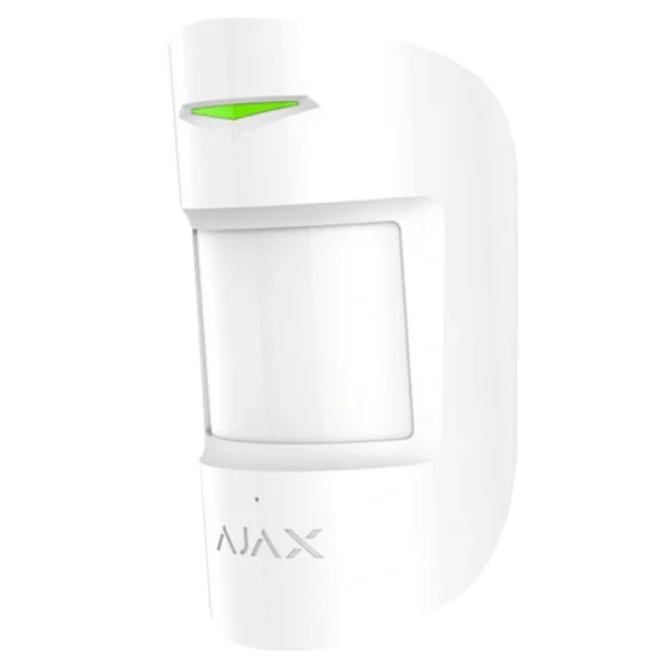 Бездротовий комбінований сповіщувач руху та розбиття скла Ajax CombiProtect S (8PD) white