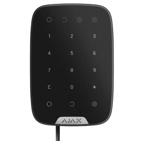 Дротова сенсорна клавіатура Ajax Keypad Fibra black