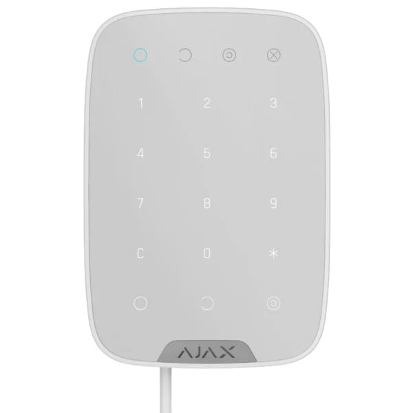 Дротова сенсорна клавіатура Ajax Keypad Fibra white