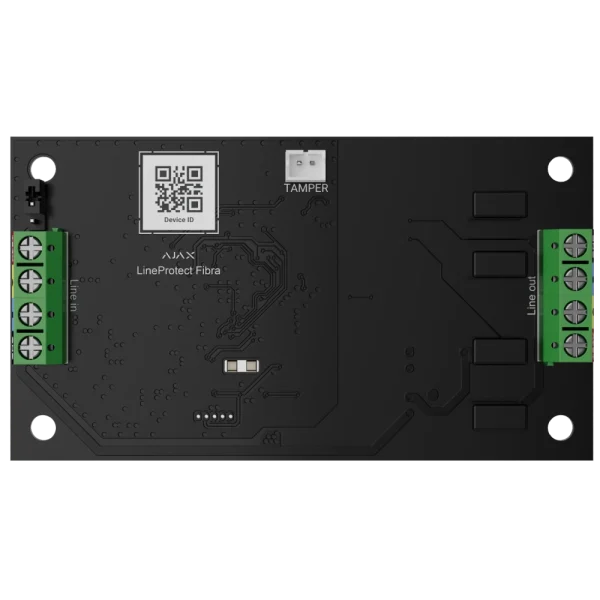 Модуль для захисту пристроїв від короткого замикання та саботажу Ajax LineProtect Fibra ASP