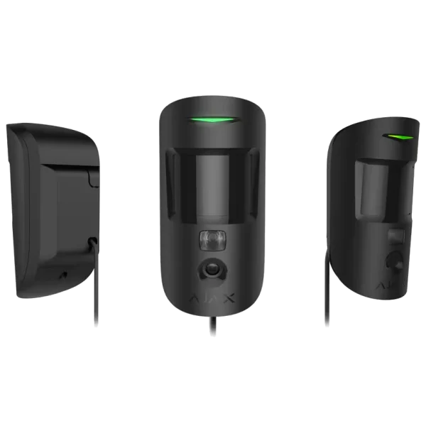 Дротовий сповіщувач руху з камерою Ajax MotionCam Fibra black