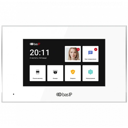 Відеодомофон BAS-IP AQ-07LL (white)