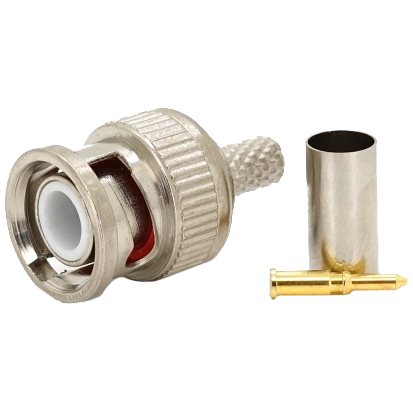 Роз'єм BNC-M - RG-58 crip + желтый наконечник Q100/2500