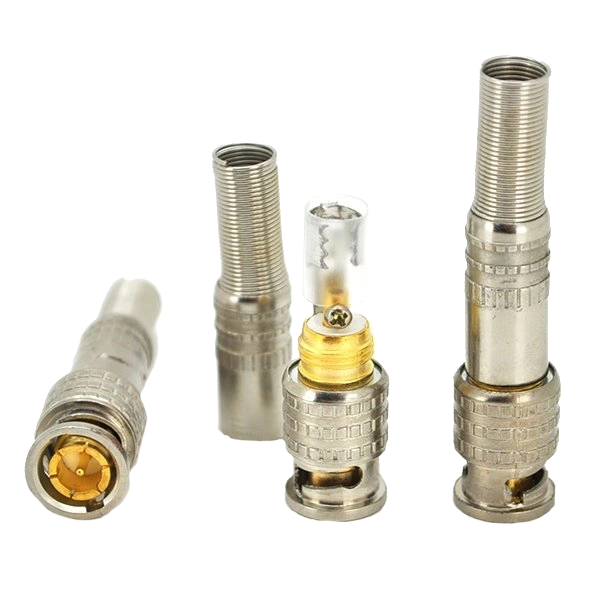 Роз'єм BNC-M - з пружиною під кабель і наконечником під гвинт для фіксації центральної жили GOLD Corton BOX Q100