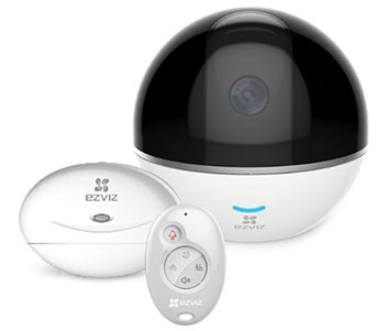 Комплект (2Мп багатофункціональна PT камера EZVIZ + Hub + брелок) CS-CV248 (C6T with RF)