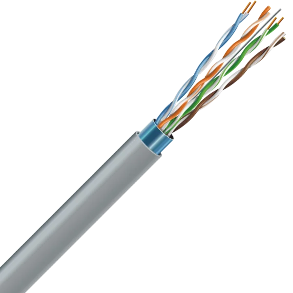 Кабель FTP мідь внутрішній ЗЗКМ Cat. 6 F/UTP 4x2x23 AWG (К) (70910061) бух. 500м