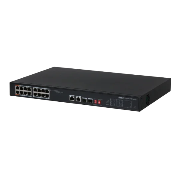 16-портовий некерований PoE DH-PFS3218-16ET-135