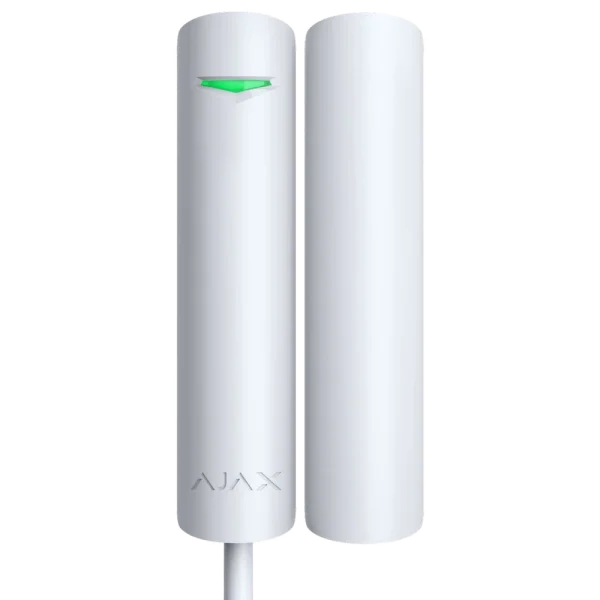 Дротовий магнітоконтактний сповіщувач Ajax DoorProtect Fibra white