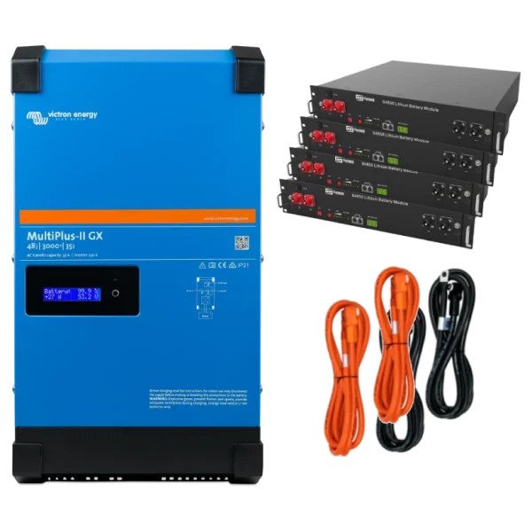 Система автономного живлення однофазна Victron Energy MultiPlus-II + Dyness 2.4кВт 9.6кВт•год