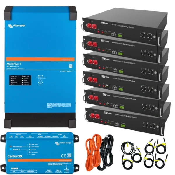 Система безперебійного живлення однофазна VictronEnergy MultiPlus-II + Dyness 4кВт 14.4кВт•ч