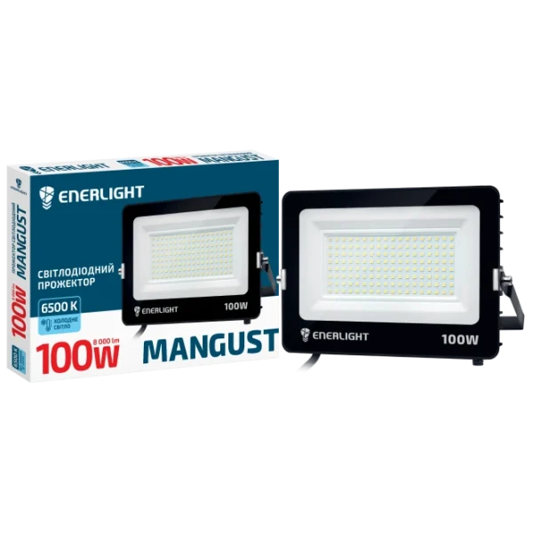 Прожектор світлодіодний 100Вт 6500K ENERLIGHT MANGUST