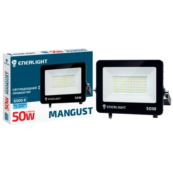 Прожектор світлодіодний 50Вт 6500K ENERLIGHT MANGUST