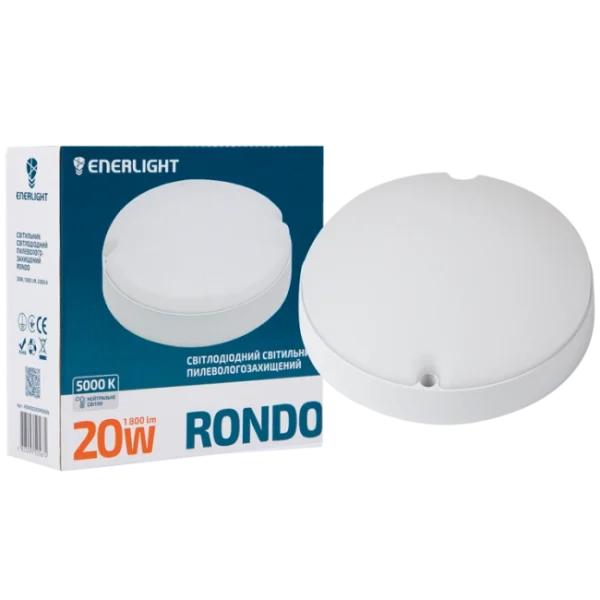 Світильник світлодіодний 20Вт 5000К IP65 ENERLIGHT RONDO