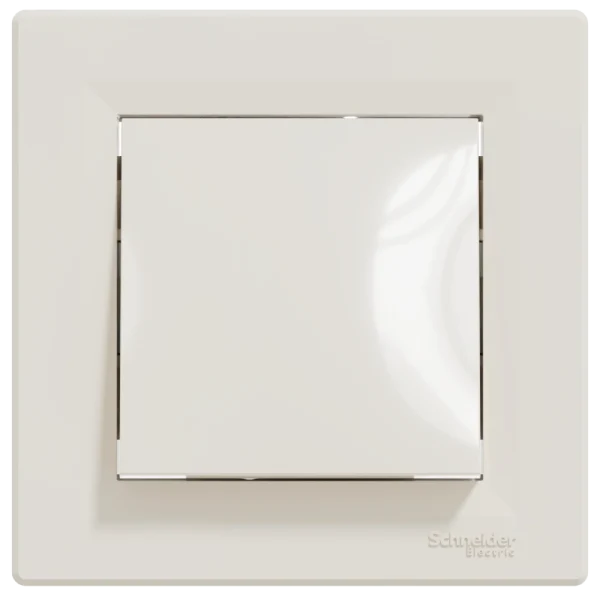 Вимикач одноклавішний самозатискний Schneider Electric Asfora EPH0100123