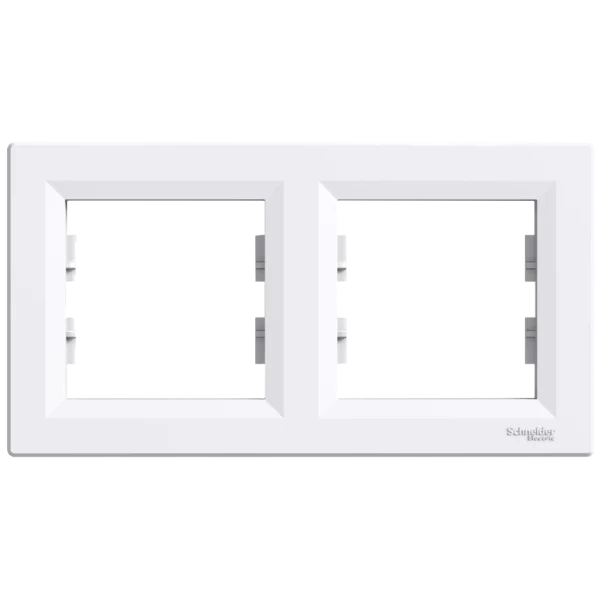 Рамка 2-місна горизонтальна біла Schneider Electric ASFORA EPH5800221