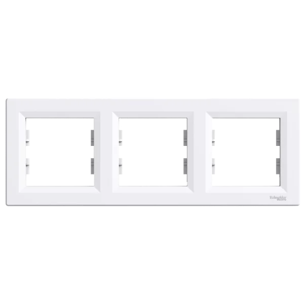 Рамка 3-місна горизонтальна біла Schneider Electric ASFORA EPH5800321