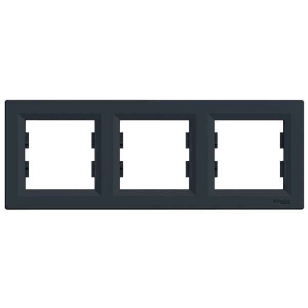 Рамка 3-на антрацит горизонтальна Schneider Asfora (EPH5800371)