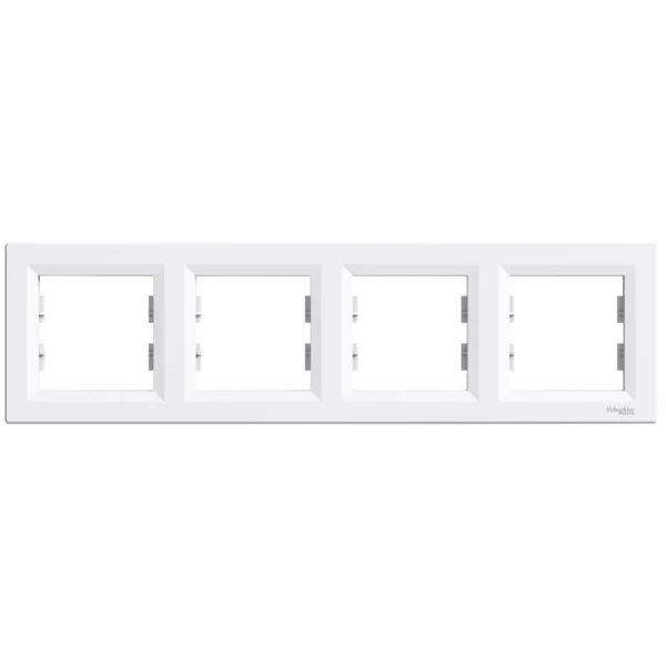 Рамка 4-місна горизонтальна біла Schneider Electric ASFORA EPH5800421